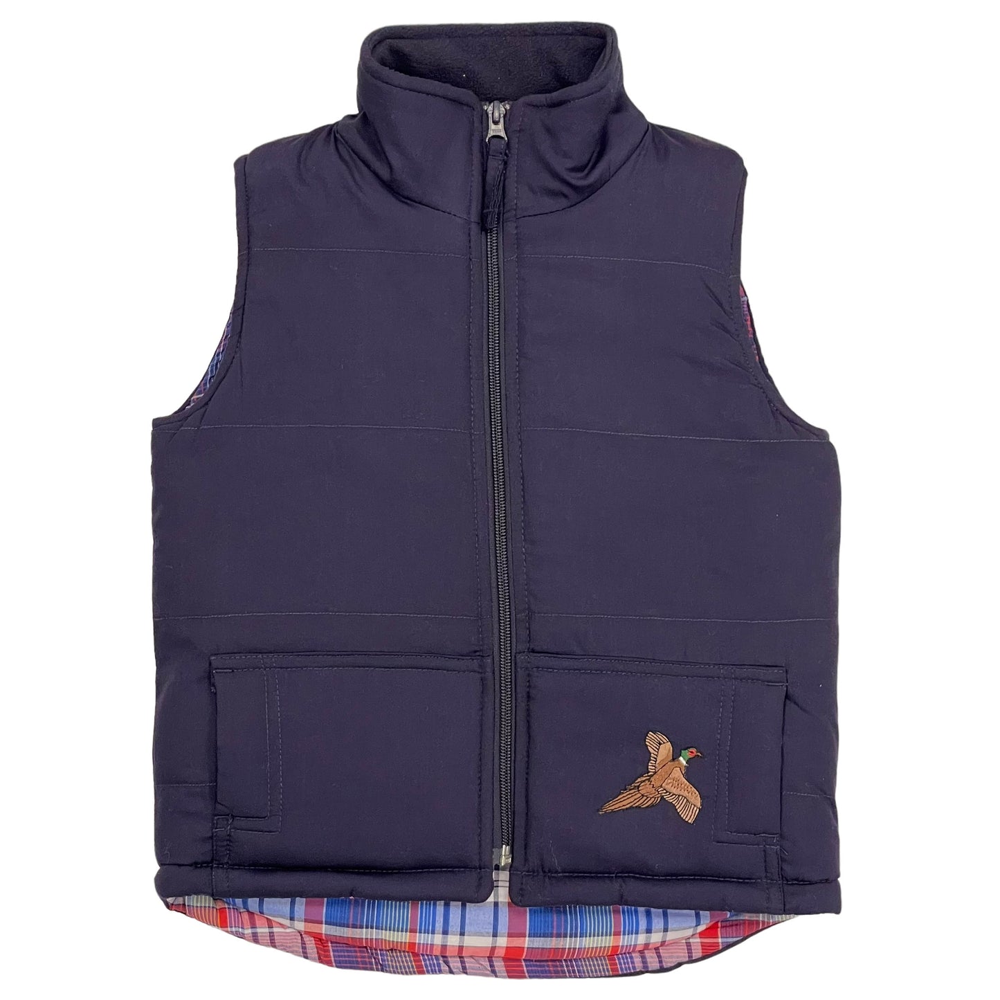 Unisex Kids Embroidered Tractor Pony Pheasant Padded Gilet
