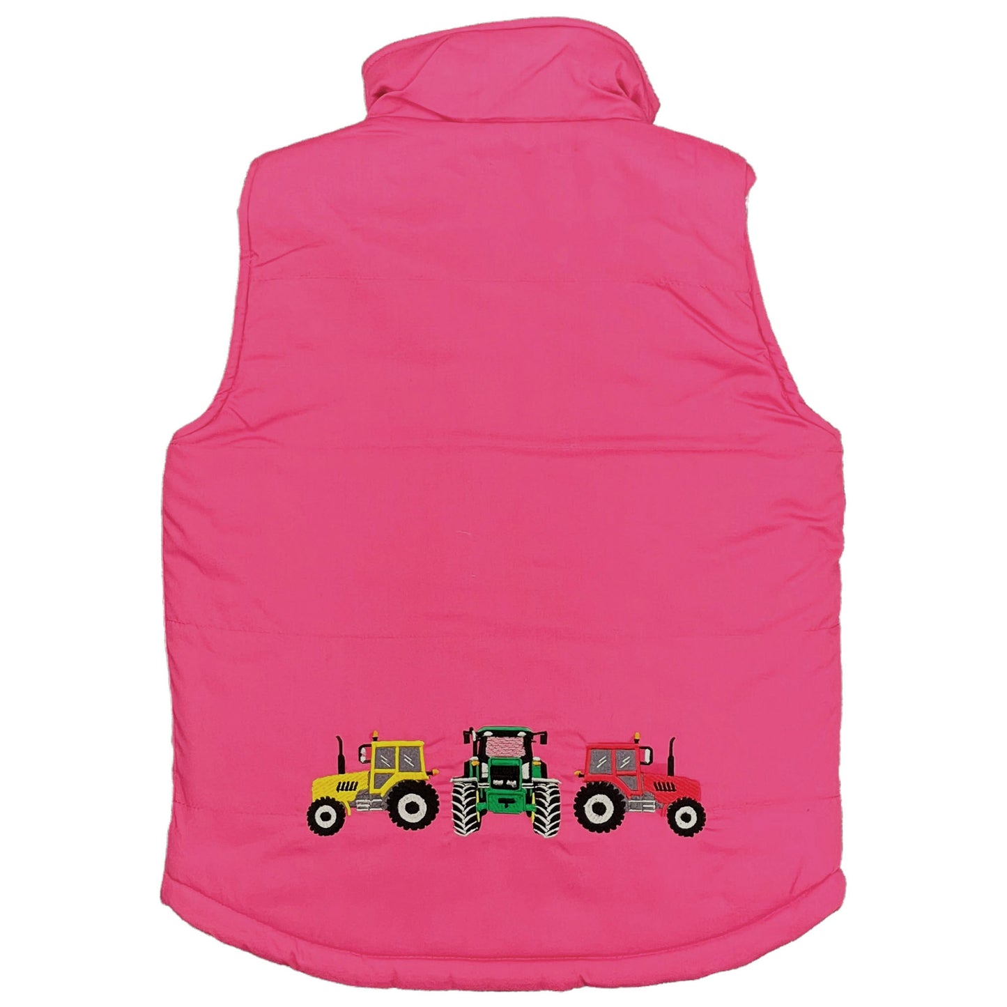 Unisex Kids Embroidered Tractor Pony Pheasant Padded Gilet