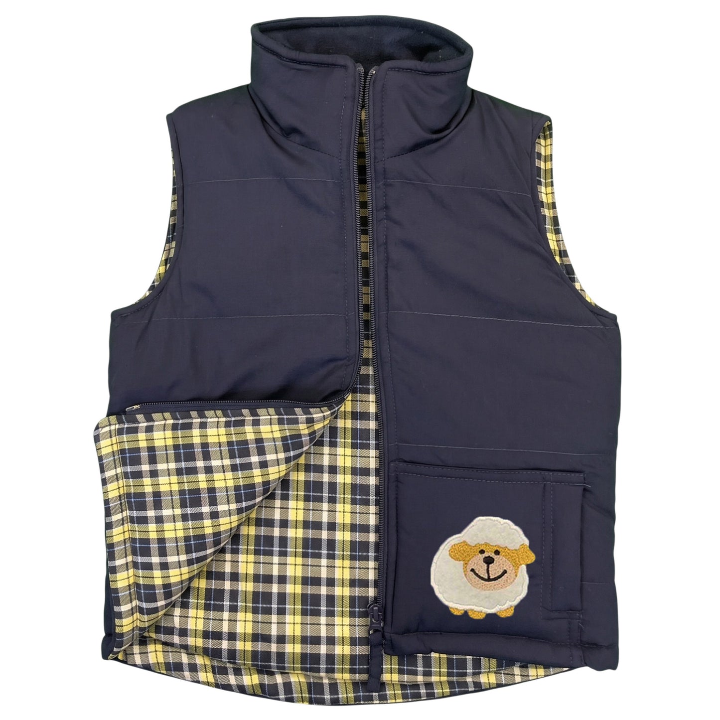 Unisex Kids Embroidered Tractor Pony Pheasant Padded Gilet