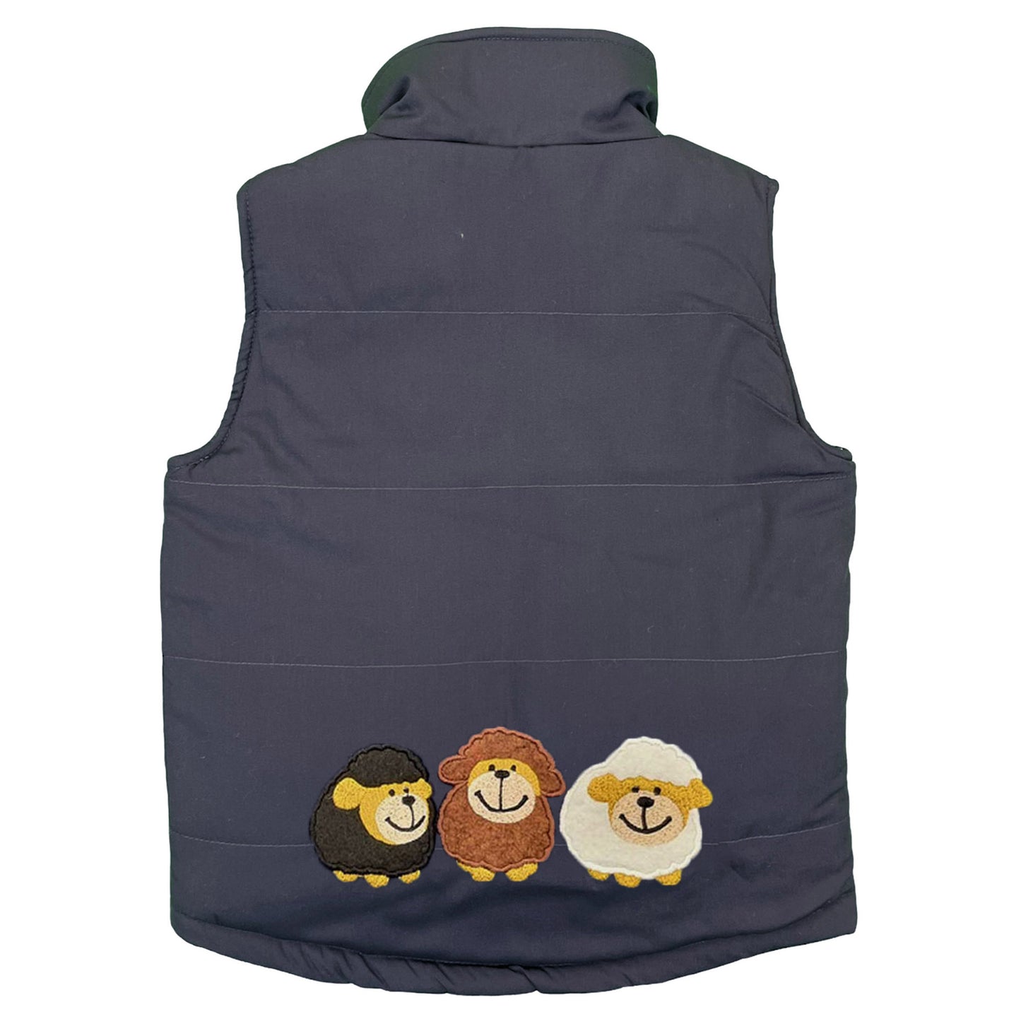 Unisex Kids Embroidered Tractor Pony Pheasant Padded Gilet