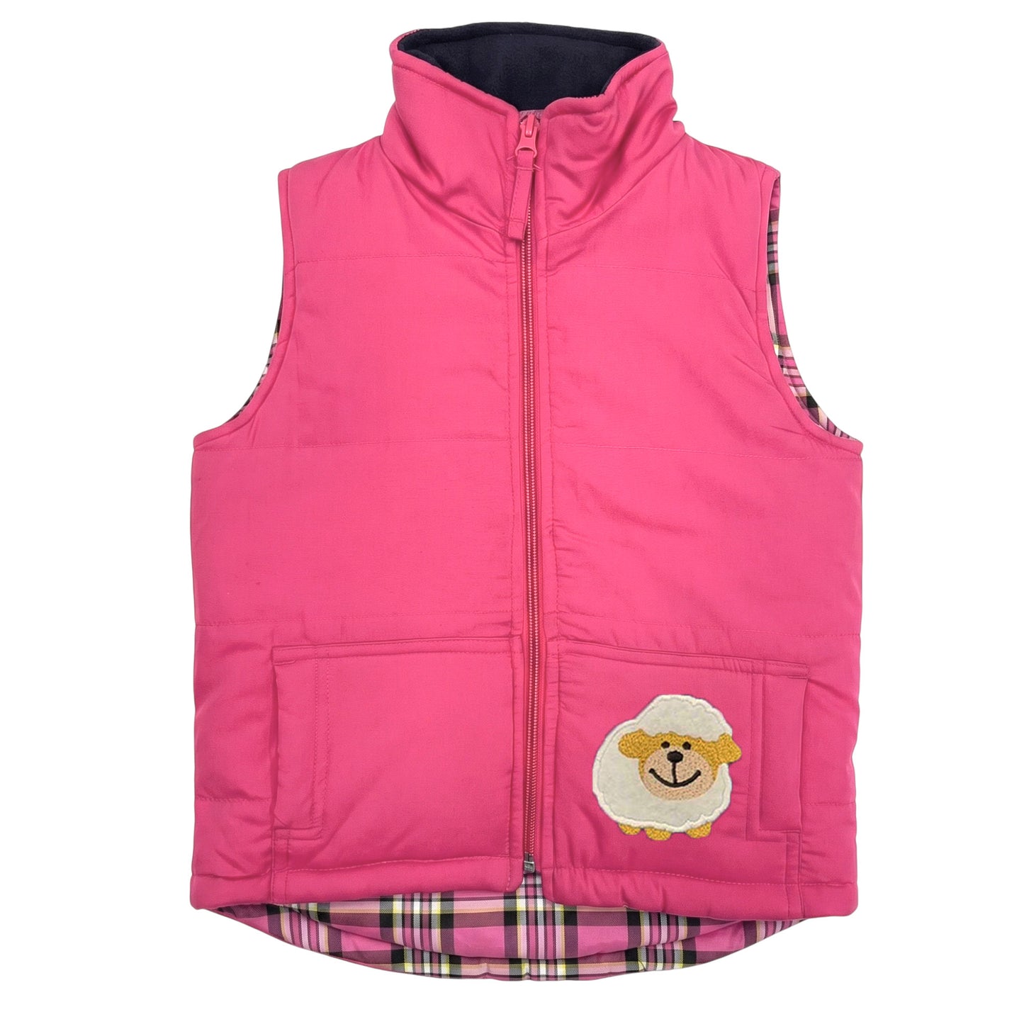 Unisex Kids Embroidered Tractor Pony Pheasant Padded Gilet