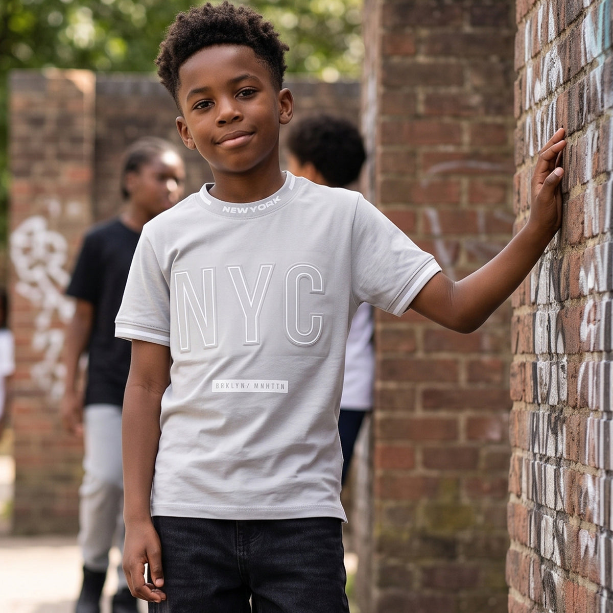 Kids Boys New York NYC T Shirt Brooklyn Top