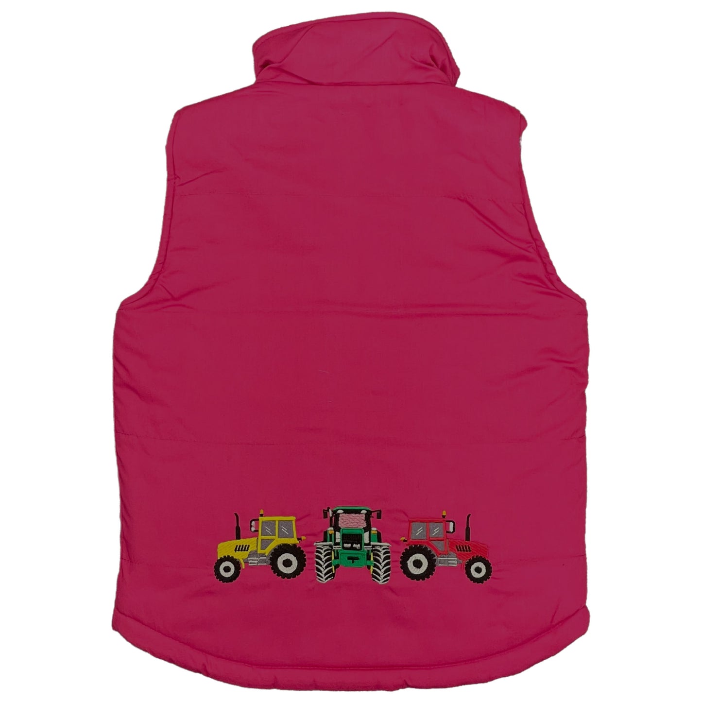 Unisex Kids Embroidered Tractor Pony Pheasant Padded Gilet