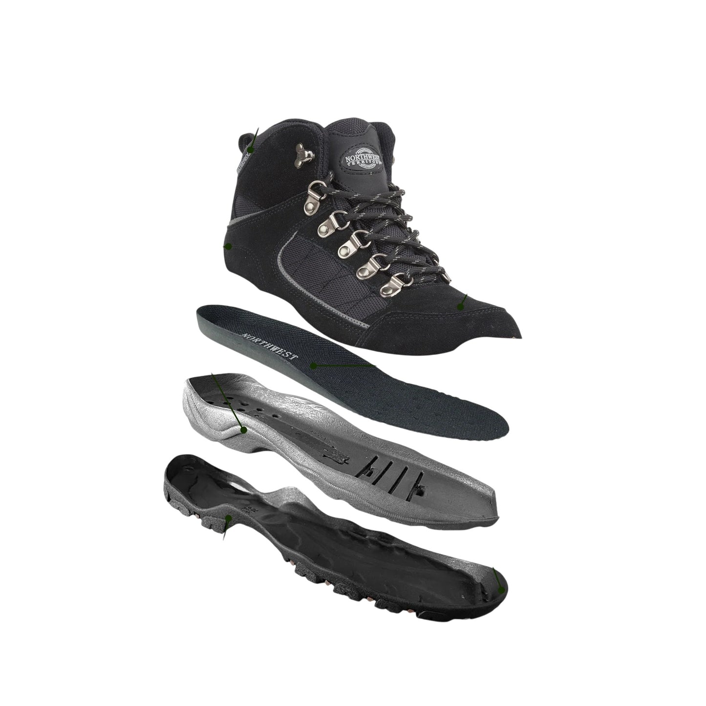 Womens Victoria Waterproof Suede Walking Boots