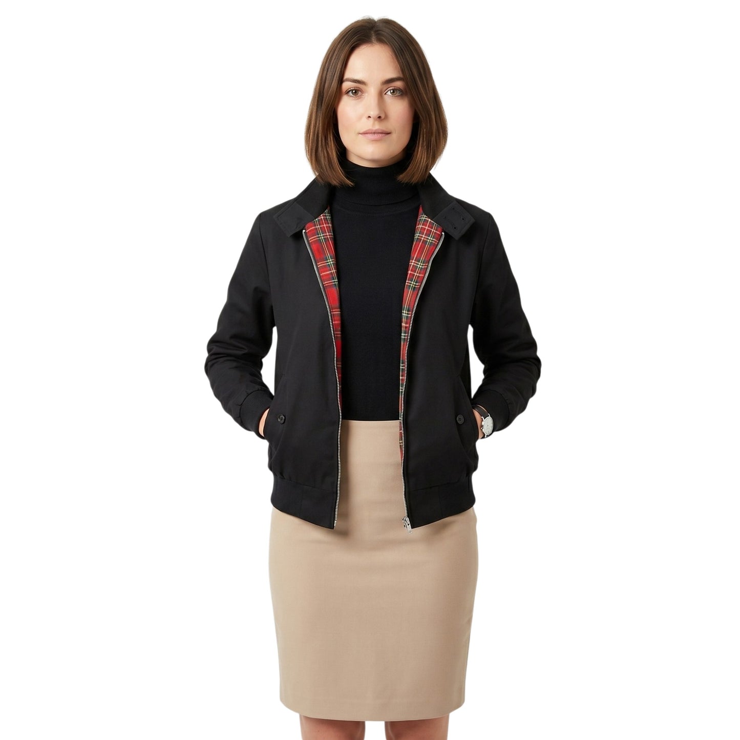 Womens Classic Harrington Bomber Jacket