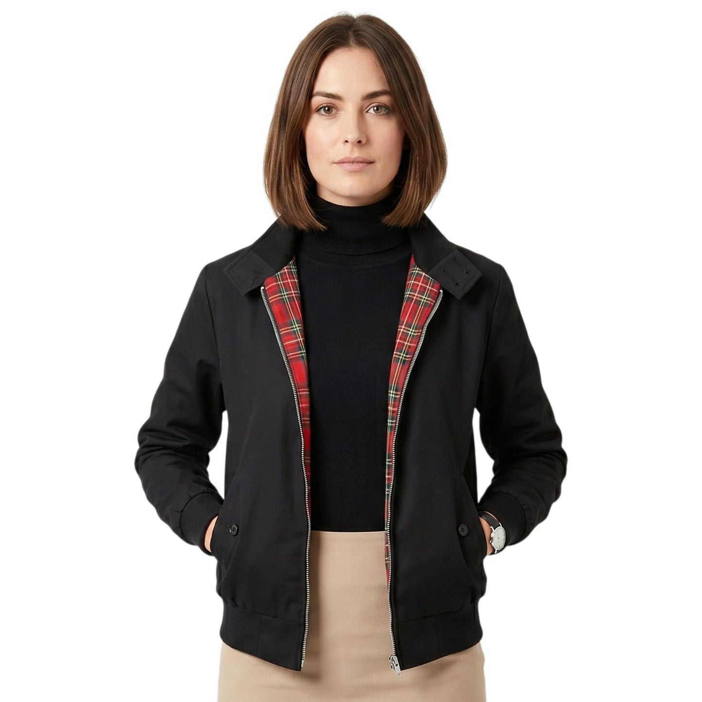 Womens Classic Harrington Bomber Jacket