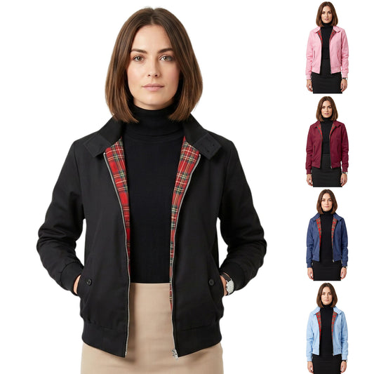 Womens Classic Harrington Bomber Jacket