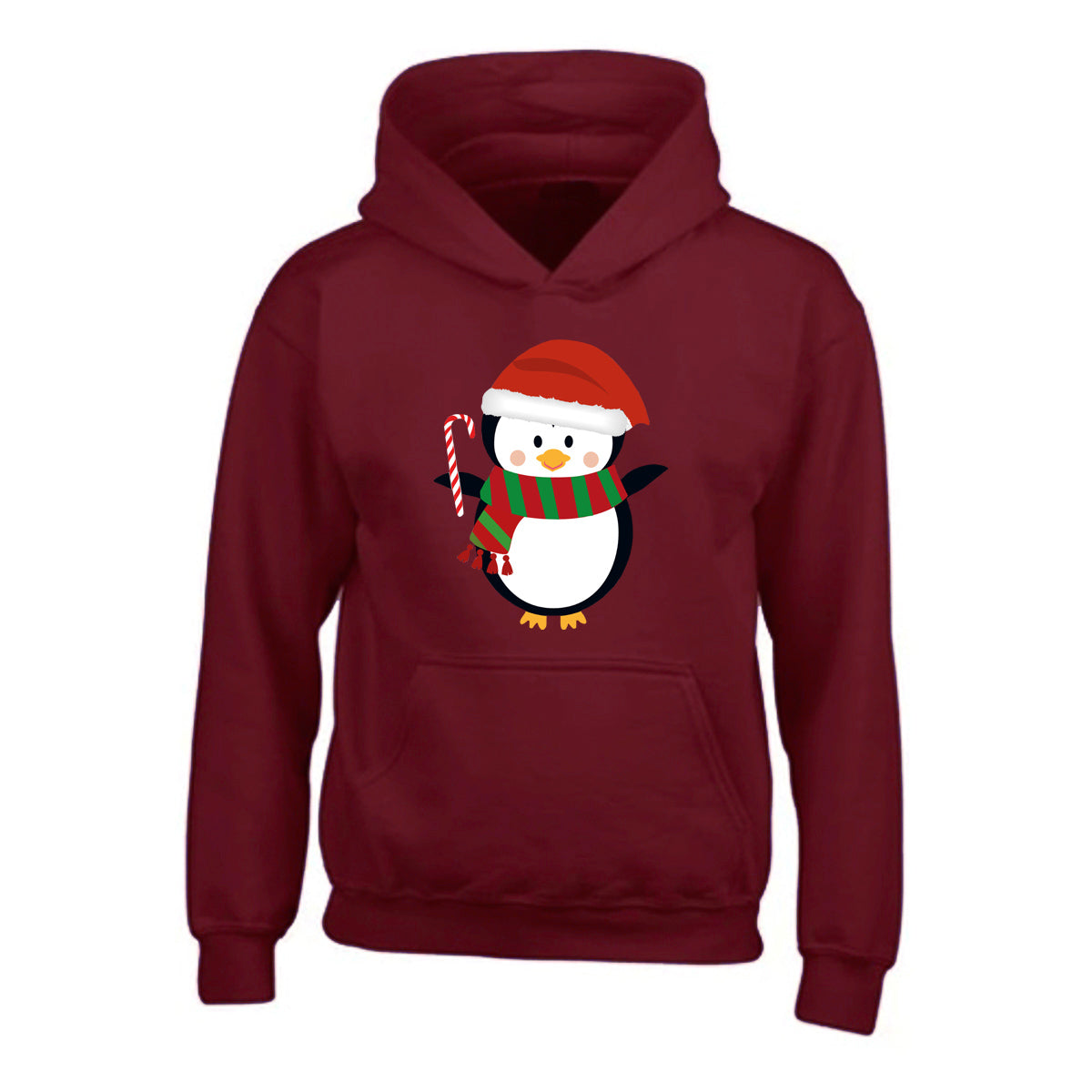 Kids Unisex Christmas Novelty Penguin Hoody