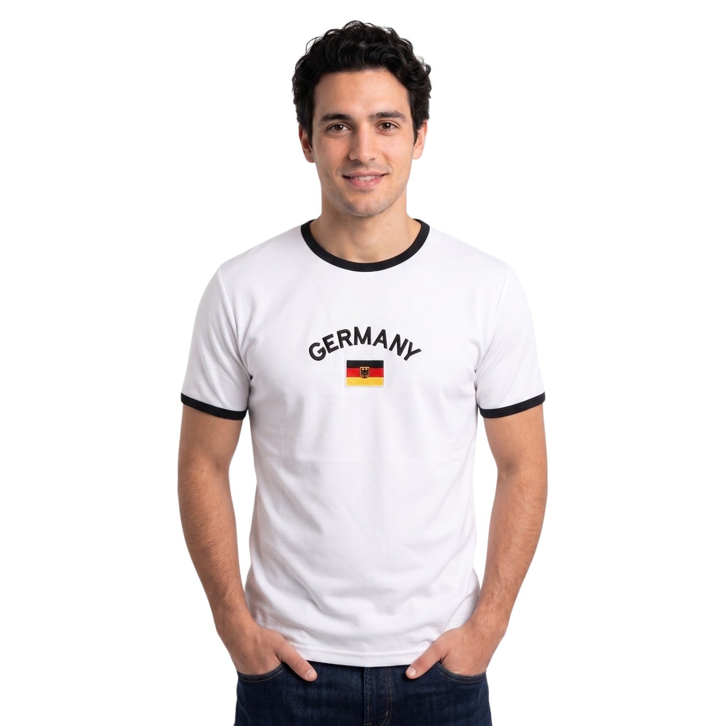 Premium Country Ringer T-Shirt | International Football & Rugby Fan Tee