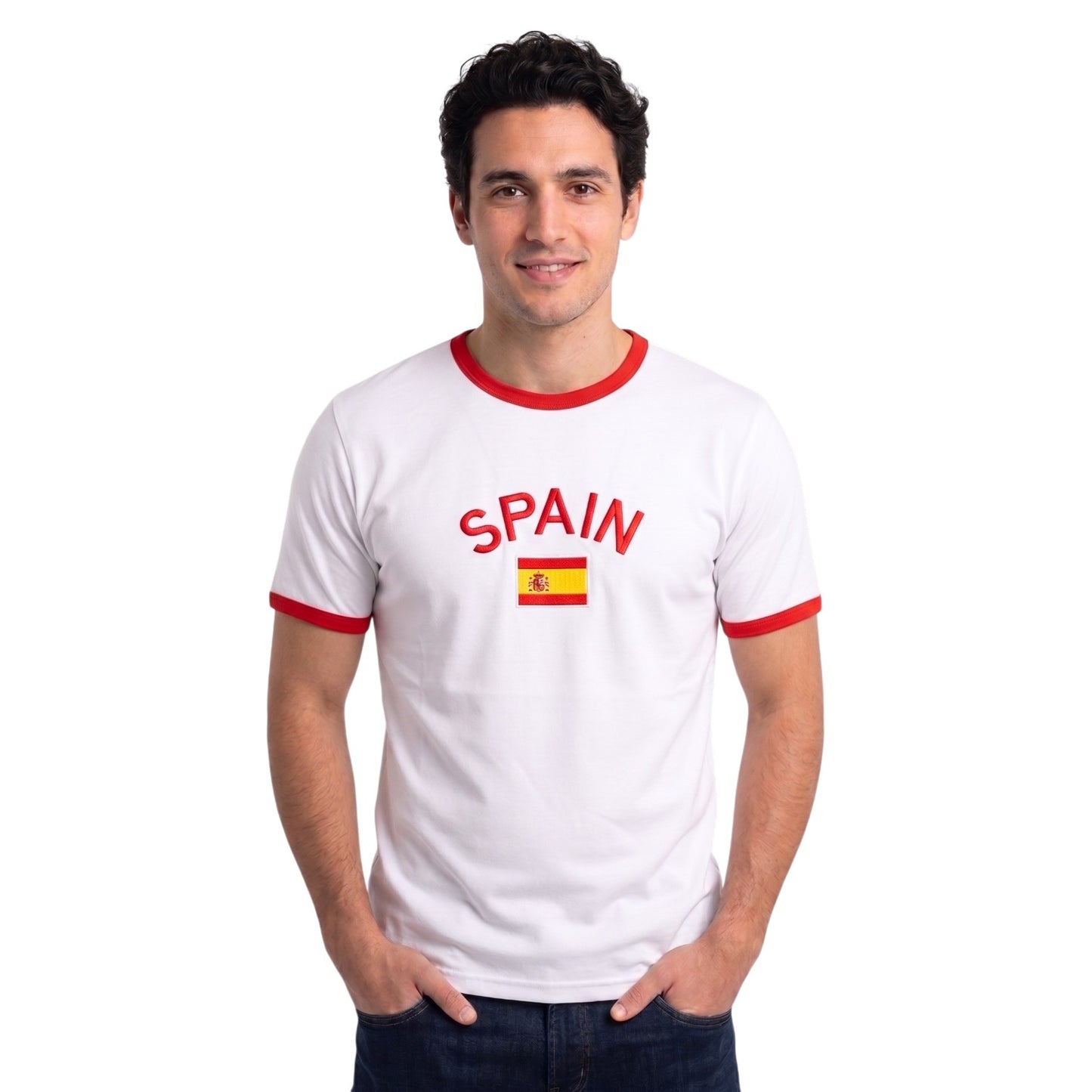 Premium Country Ringer T-Shirt | International Football & Rugby Fan Tee