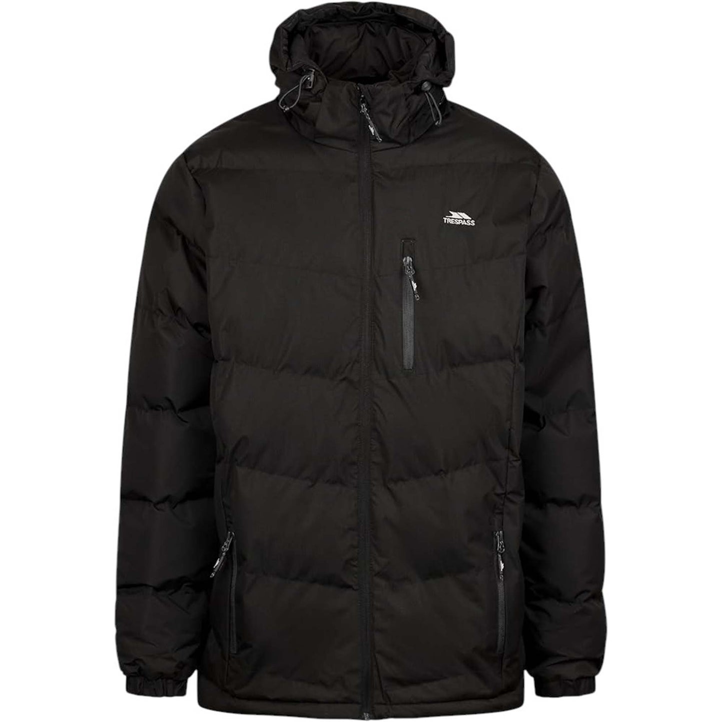 Trespass Mens Padded Casual Jacket Blustery | Quilted Puffer Hooded Coat
