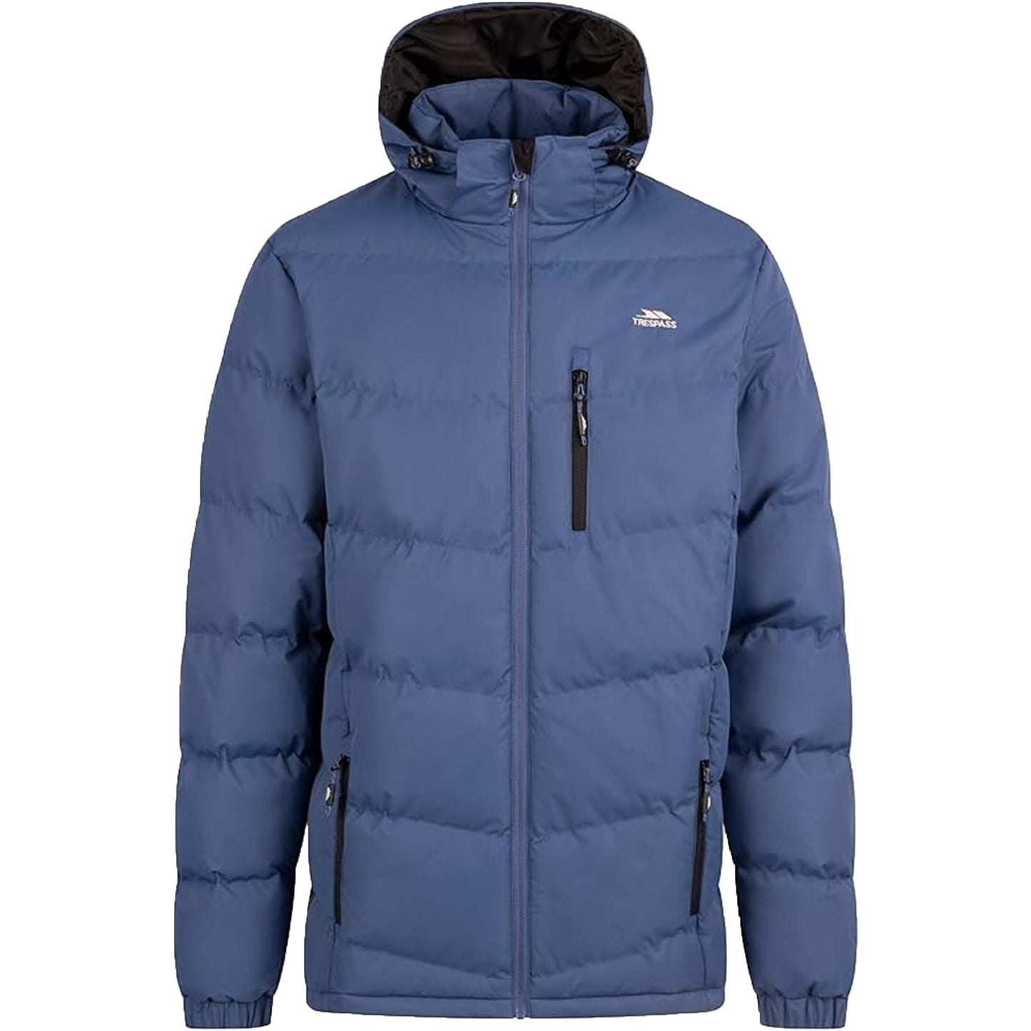 Trespass Mens Padded Casual Jacket Blustery | Quilted Puffer Hooded Coat