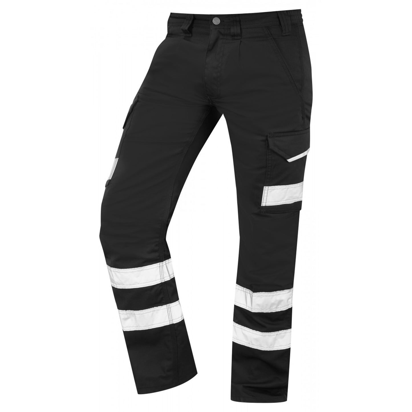 Hi Visibility Polycotton Cargo Work Trousers - Regular Leg Length