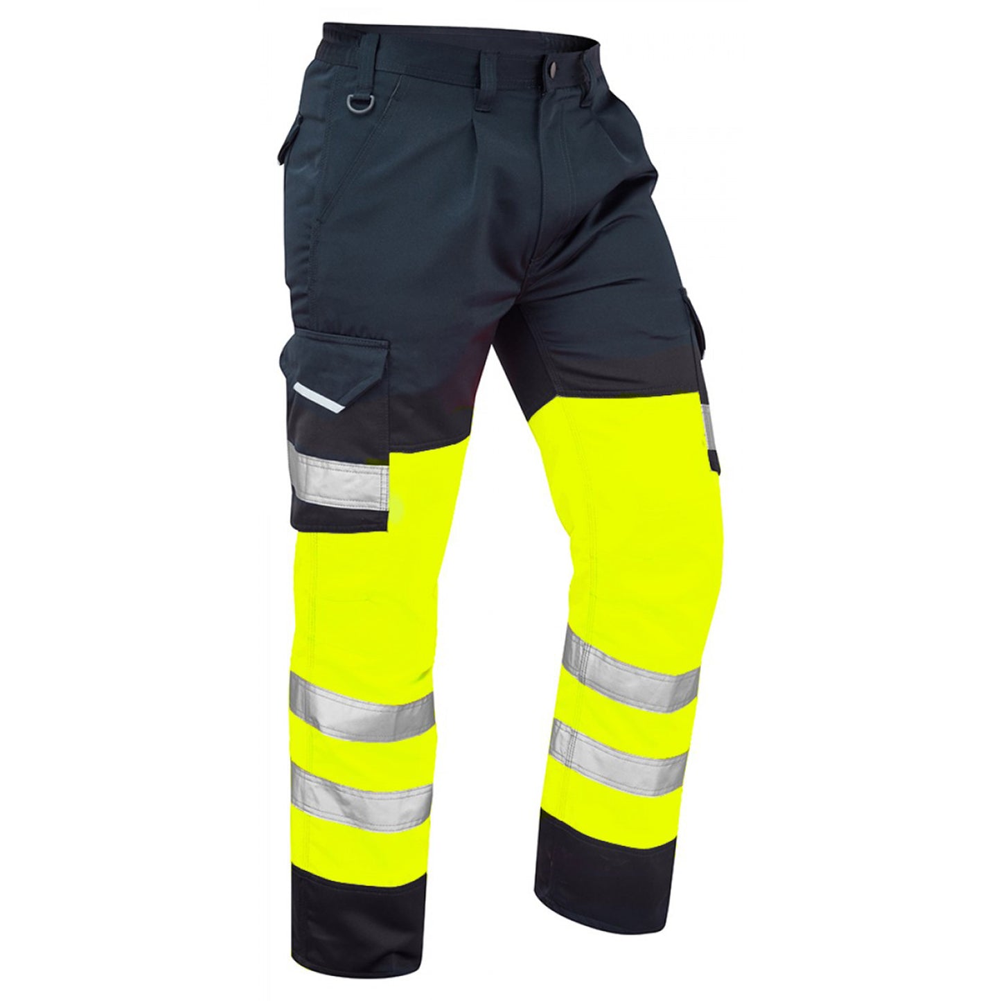 Hi Visibility Polycotton Cargo Work Trousers - Regular Leg Length