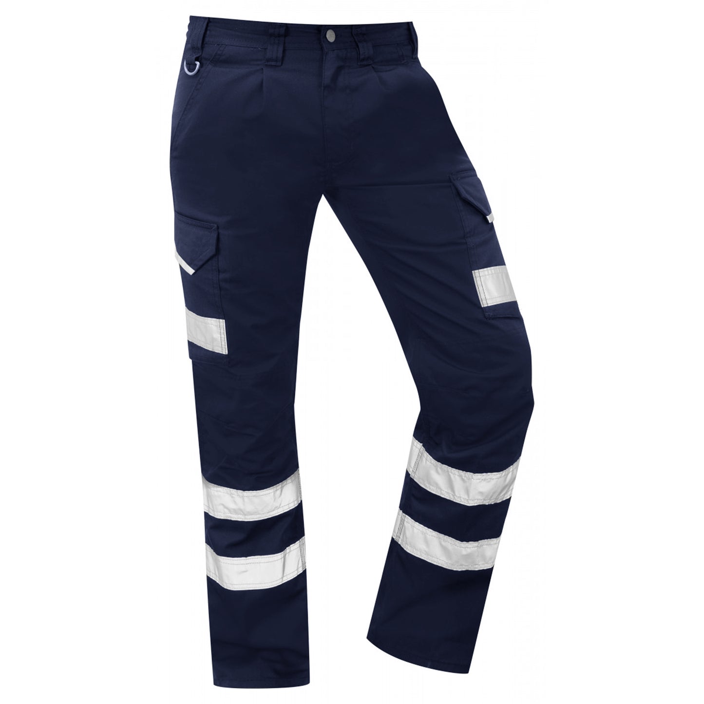 Hi Visibility Polycotton Cargo Work Trousers - Regular Leg Length