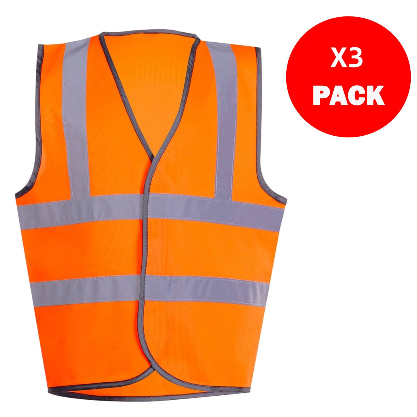 Kids Hi Vis Safety Vest Multi-Pack – Unisex Reflective Waistcoat | Ages 4-13