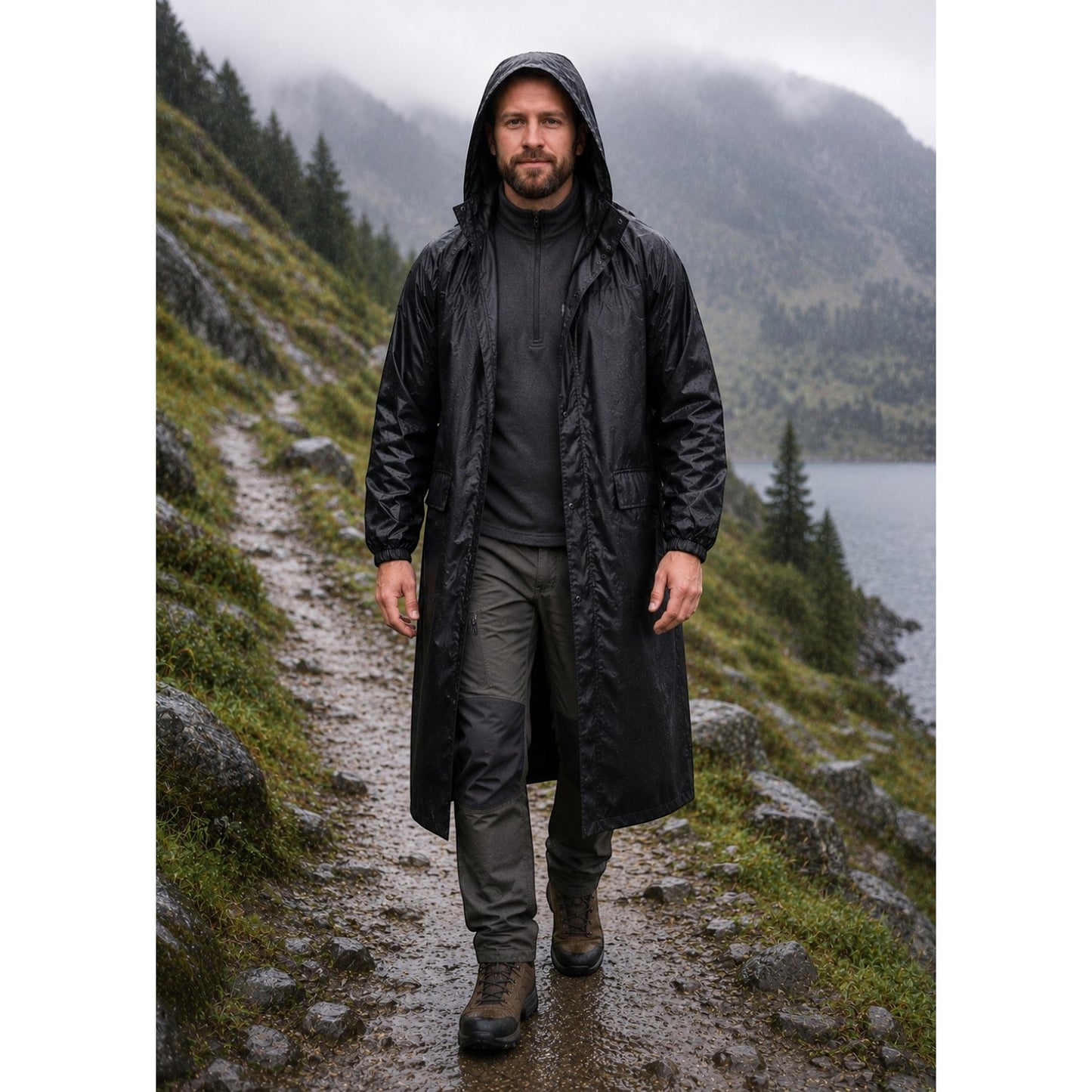 Adults Arctic Storm Orbit Long Length Waterproof Rain Coat