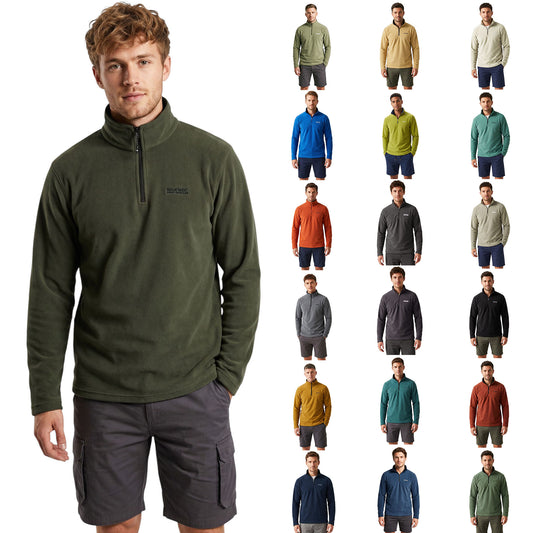 Men’s Thompson Fleece Pullover | Lightweight Outdoor Zip-Neck Jumper