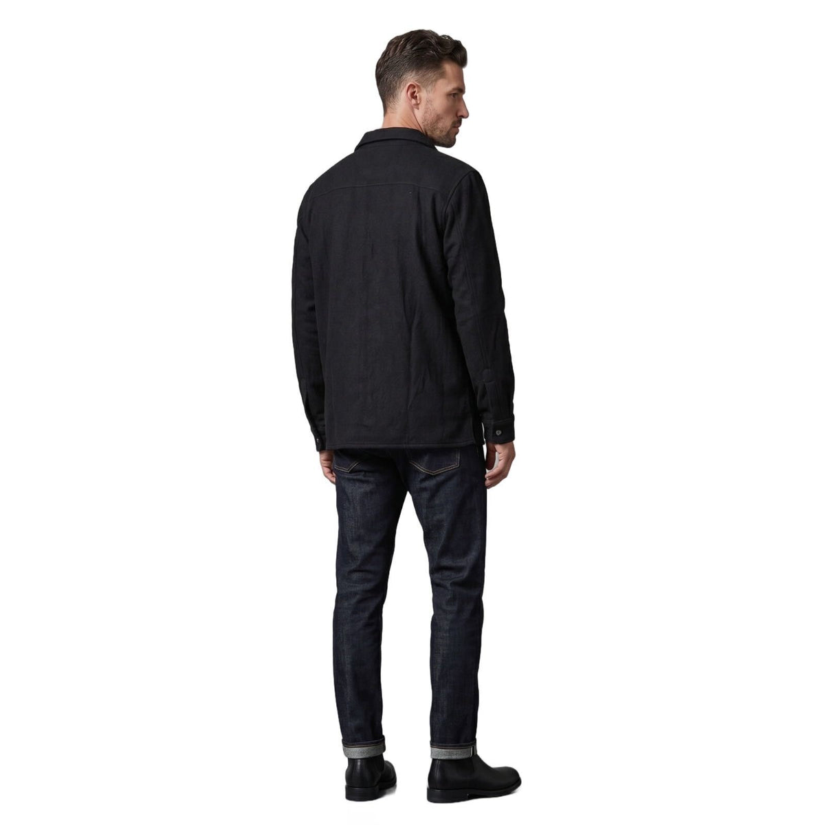 Men's Button-Down Fleece Shirt Jacket | Warm Overshirt