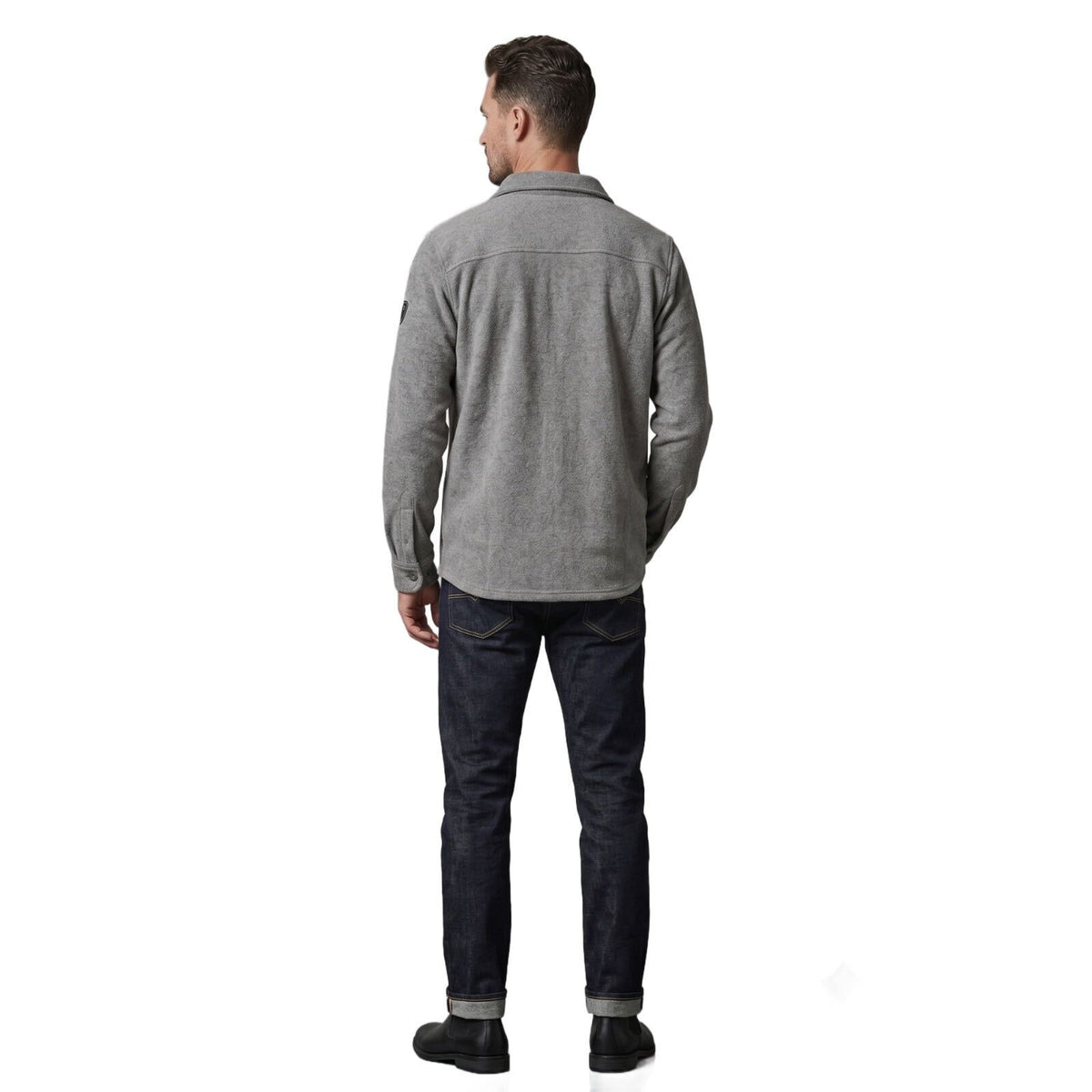 Men's Button-Down Fleece Shirt Jacket | Warm Overshirt