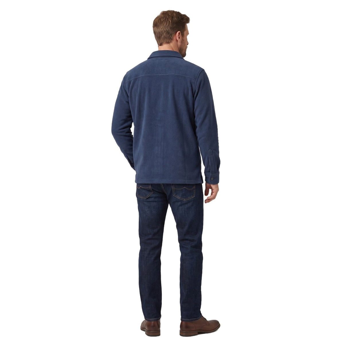 Men's Button-Down Fleece Shirt Jacket | Warm Overshirt