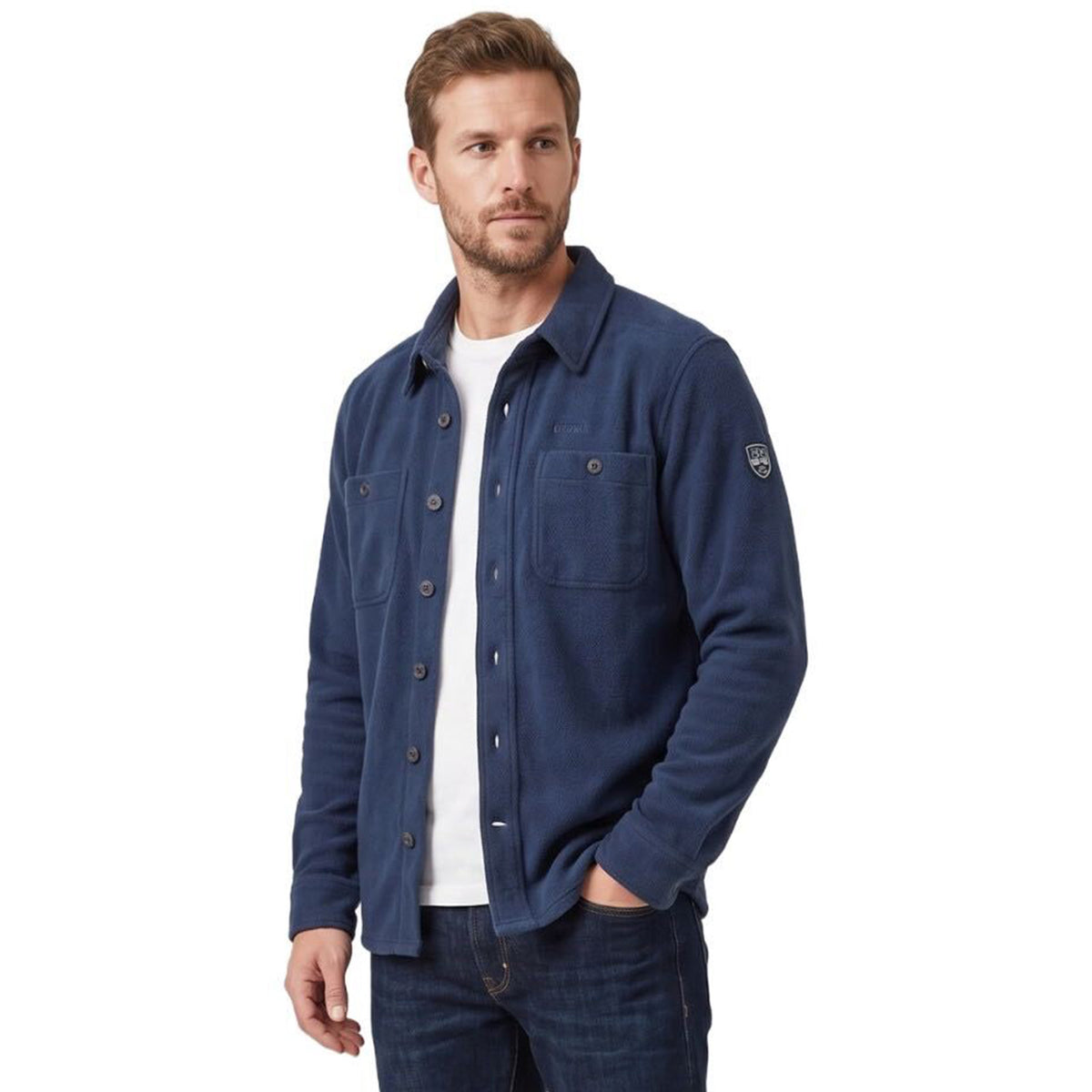 Men's Button-Down Fleece Shirt Jacket | Warm Overshirt