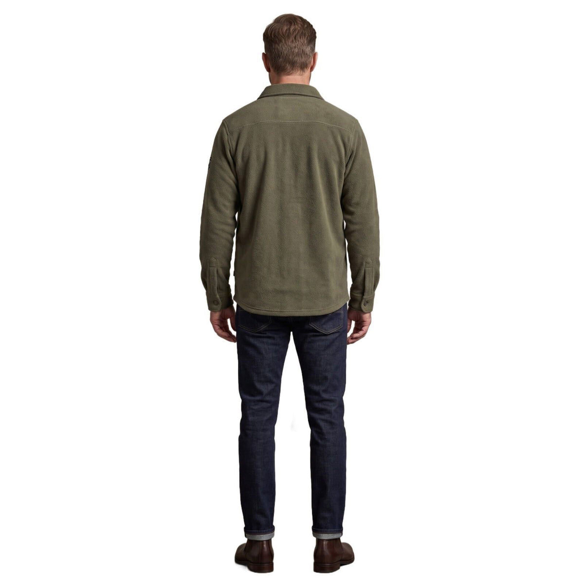 Men's Button-Down Fleece Shirt Jacket | Warm Overshirt