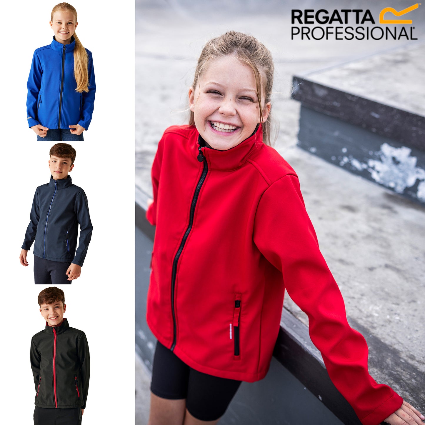 Regatta Junior Ablaze 2-Layer Softshell Jacket – Water-Repellent