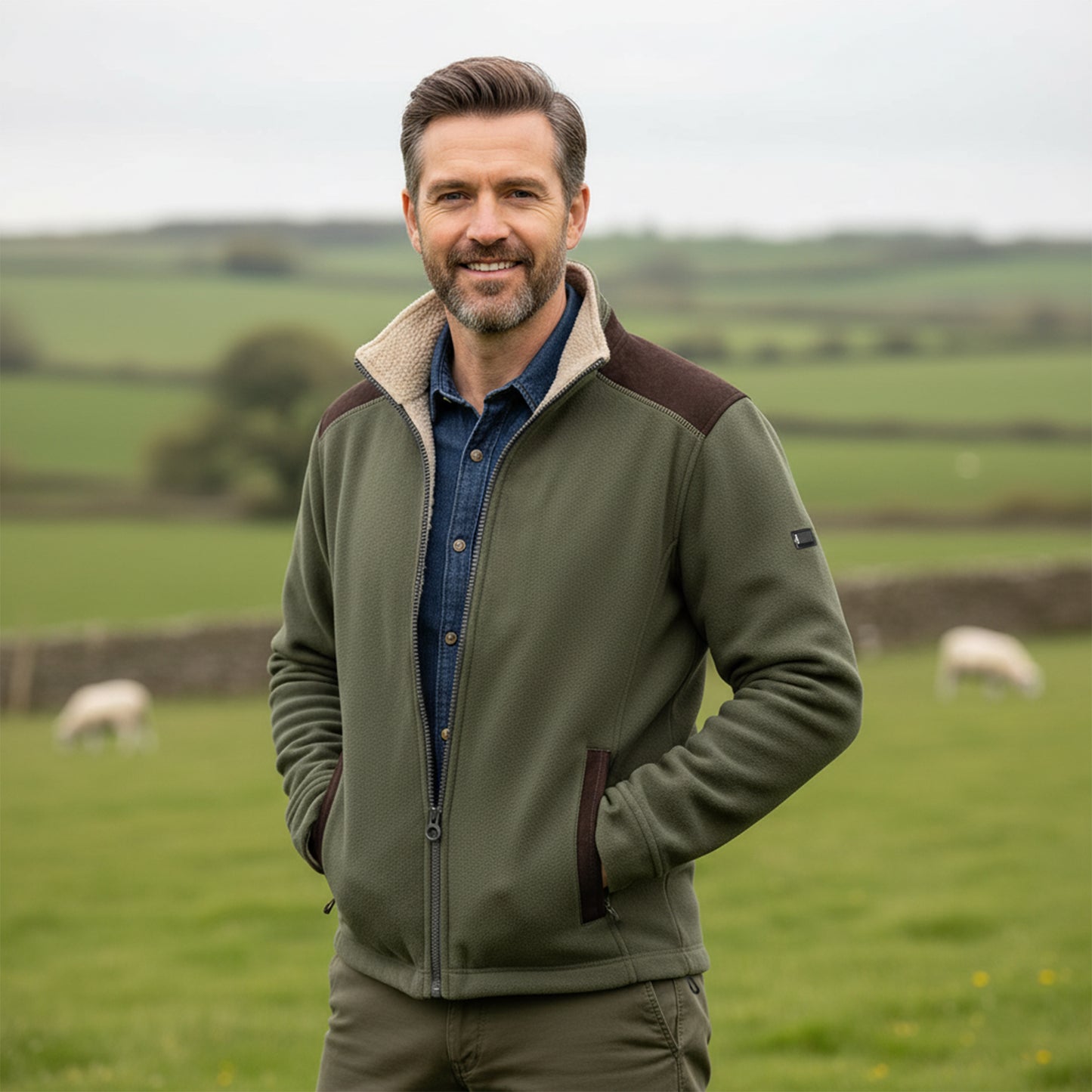 Mens Regatta Faversham Full Zip Fleece Lined Jacket