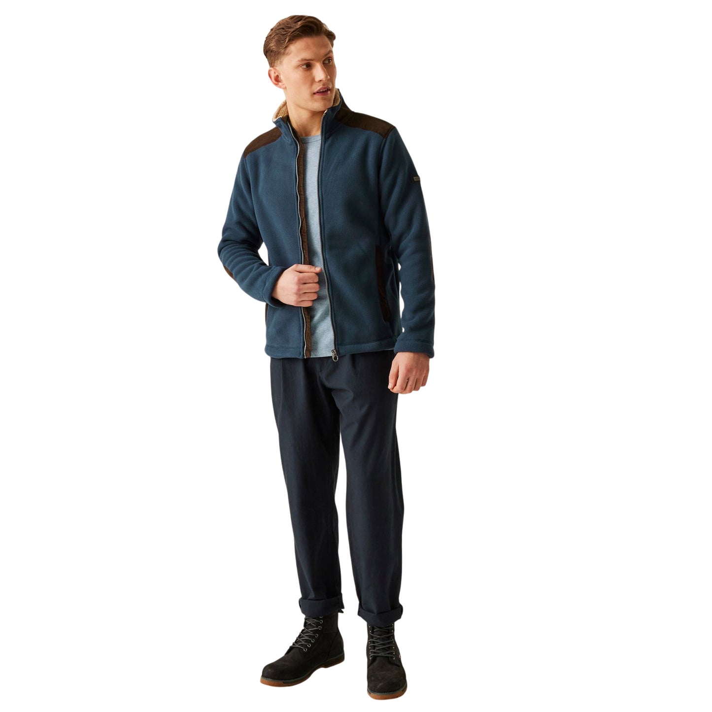 Mens Regatta Faversham Full Zip Fleece Lined Jacket