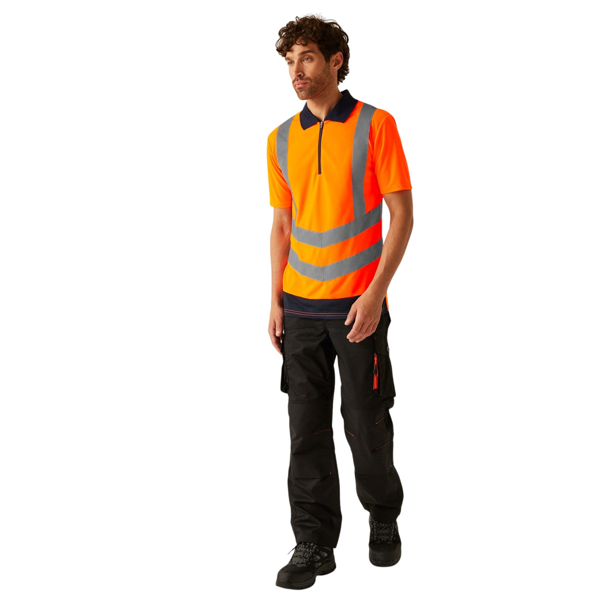 Hi-Vis Pro Two-Tone Wicking Polo Shirt | TRS189 Workwear Top