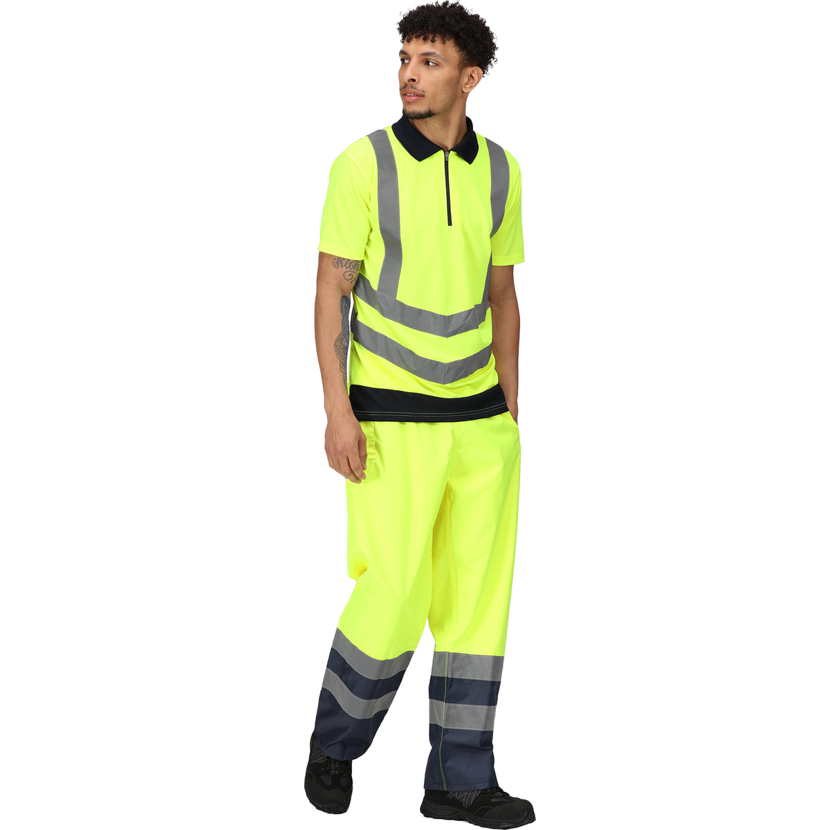 Hi-Vis Pro Two-Tone Wicking Polo Shirt | TRS189 Workwear Top