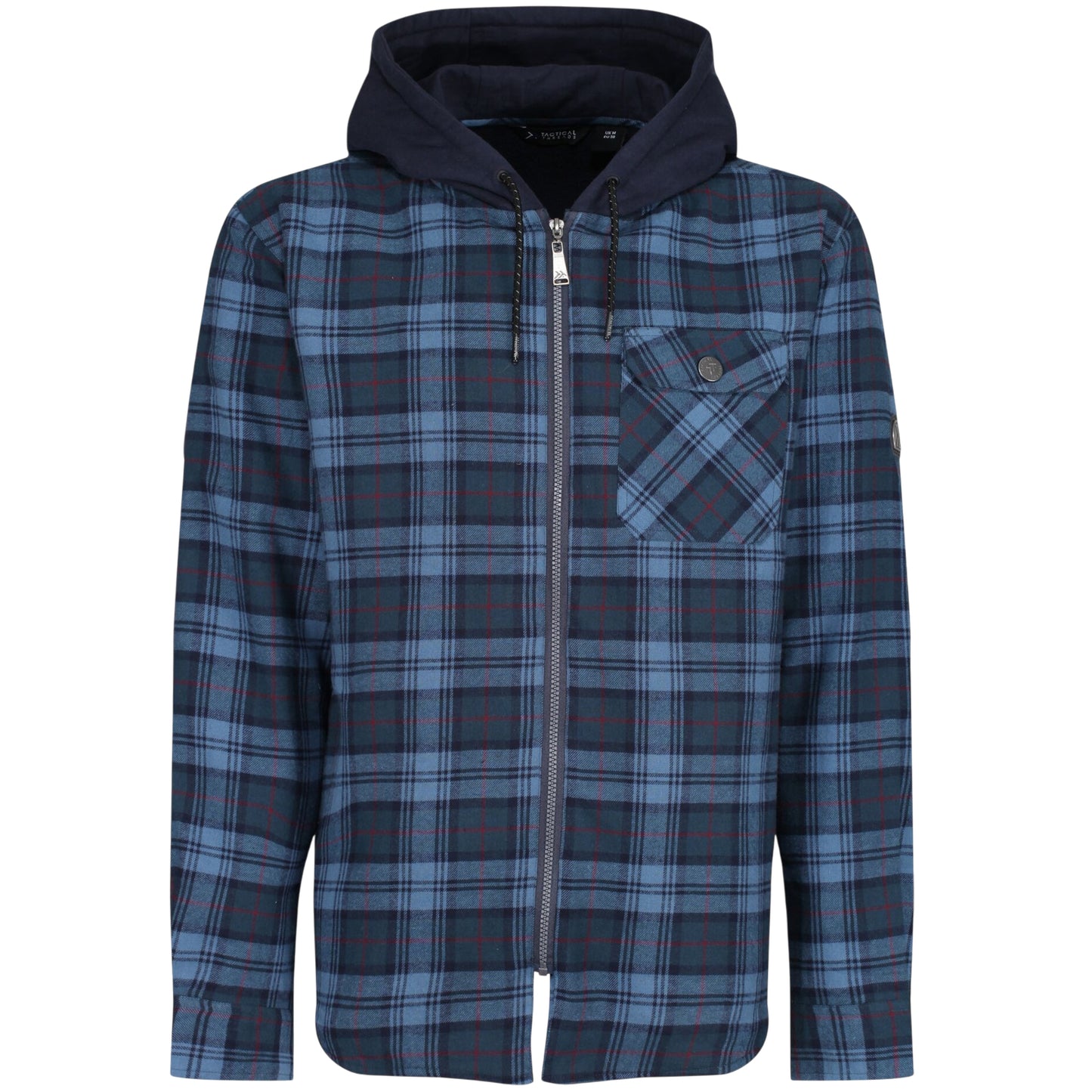 Mens Regatta Seige Fleece Lined Hooded Check Shirt