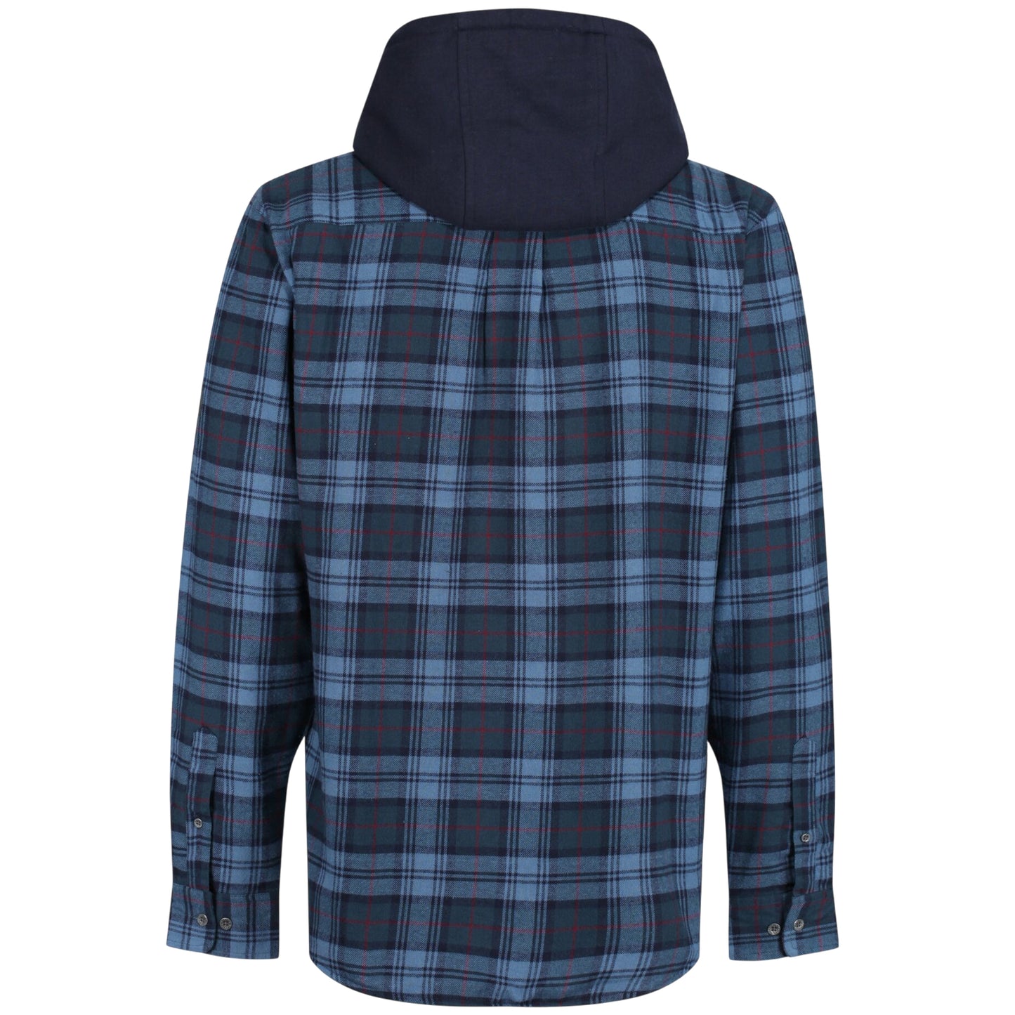 Mens Regatta Seige Fleece Lined Hooded Check Shirt