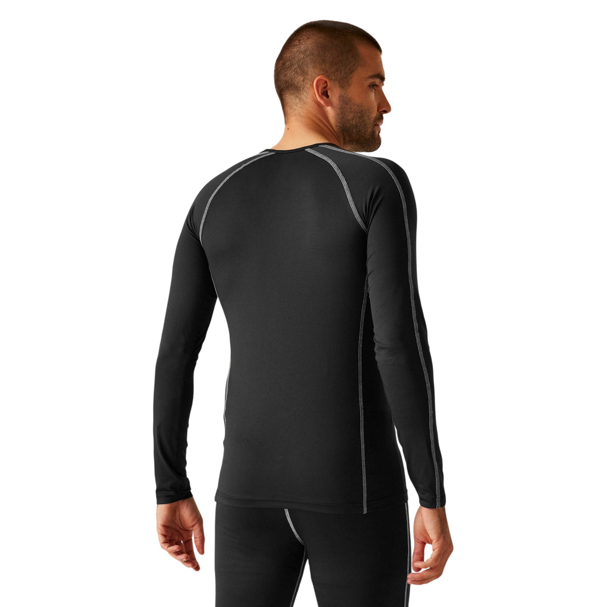 Mens Long-Sleeve Base Layer Top (2-Pack) | Stretch Thermal Tops