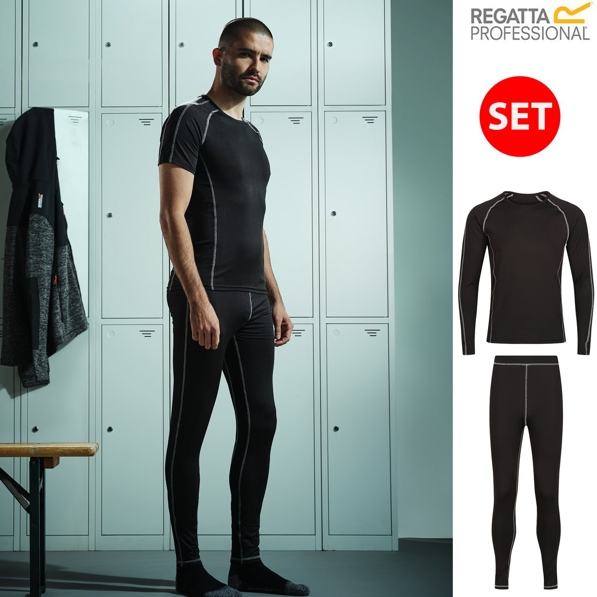Men's Thermal Base Layer Set | Long Sleeve Top & Pants Combination