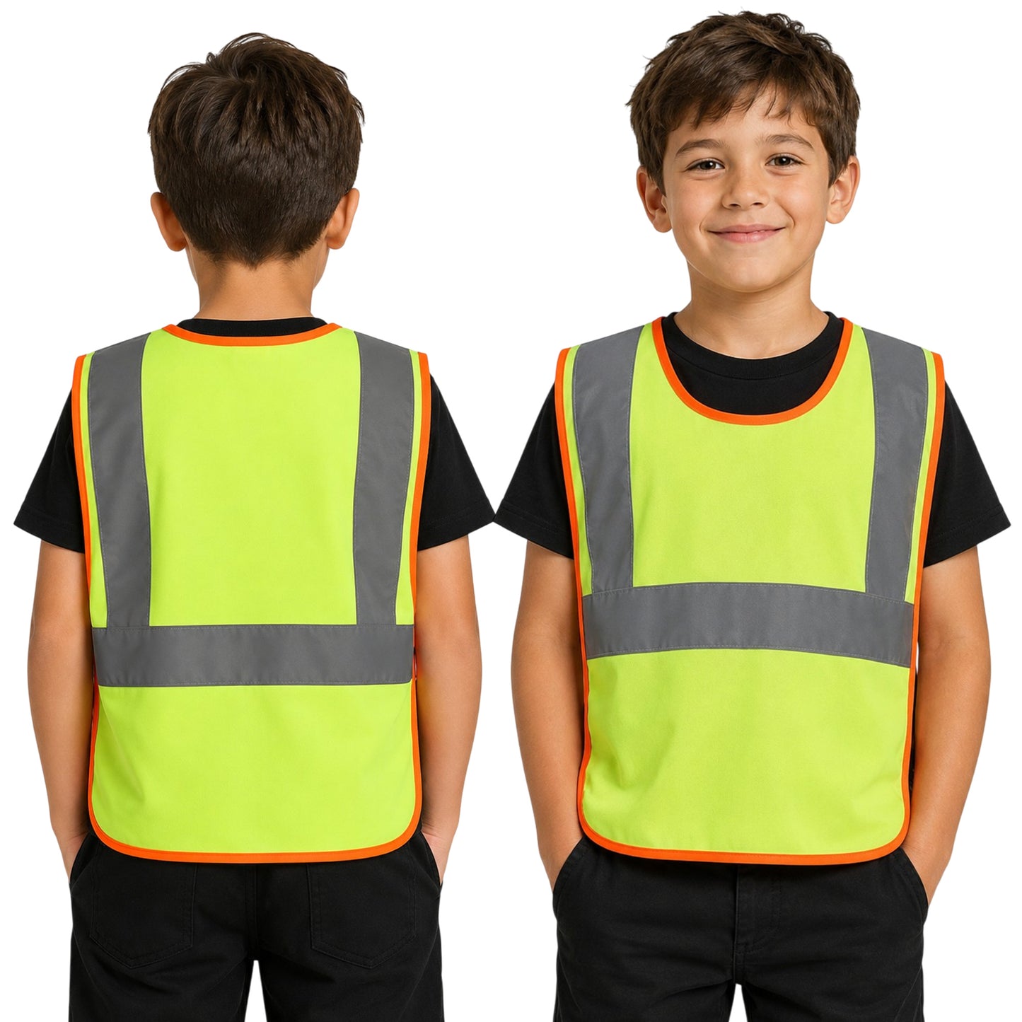 Unisex Kids Regatta Hi-Vis Pro Junior Tabard - Fluorescent Yellow