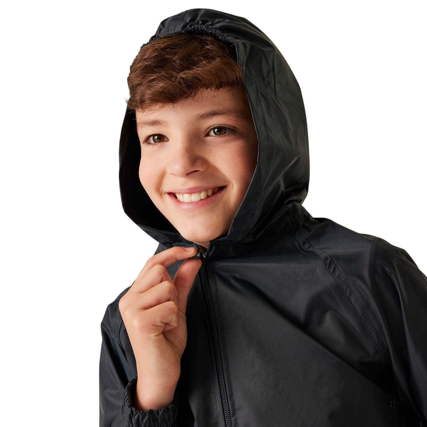 Regatta Kids' Stormbreak Waterproof Jacket | Child's Hooded School Raincoat