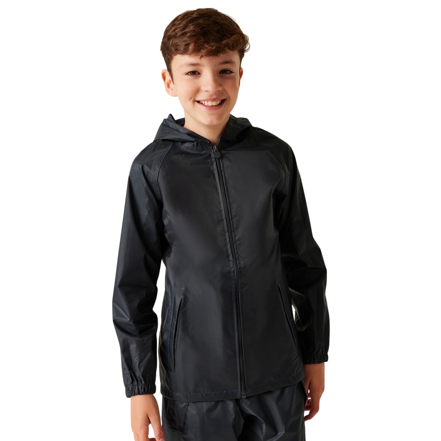 Regatta Kids' Stormbreak Waterproof Jacket | Child's Hooded School Raincoat