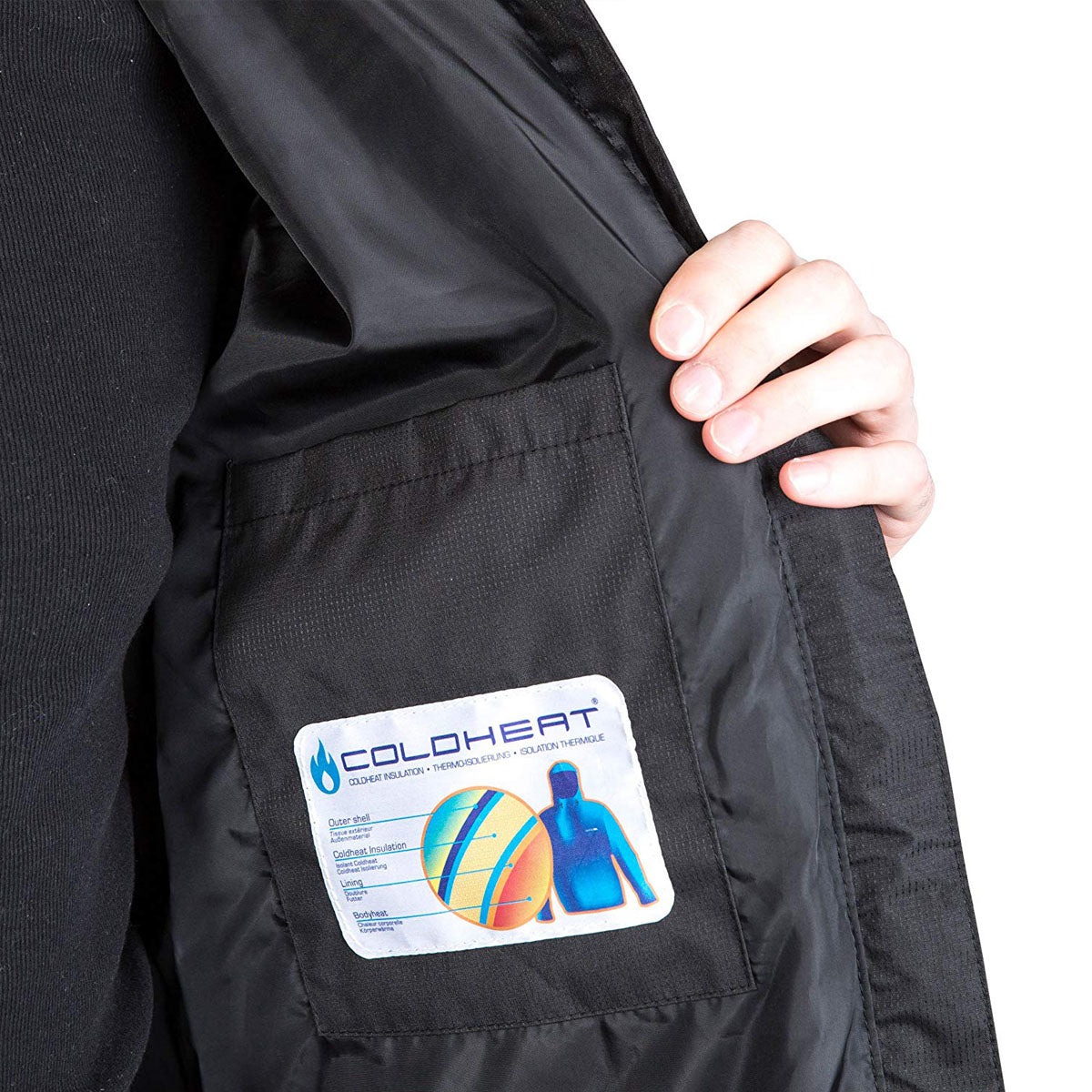 Trespass Mens Padded Casual Jacket Blustery | Quilted Puffer Hooded Coat