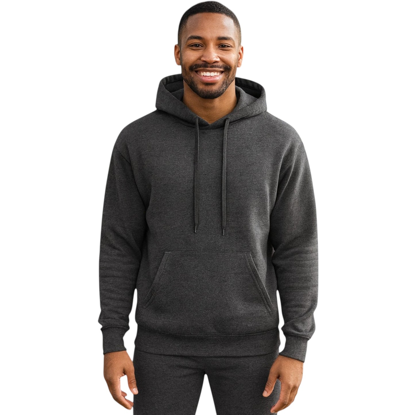 Unisex Heavy Blend Plain Hoodie – Comfy Fleece Pullover with Pouch Pocket