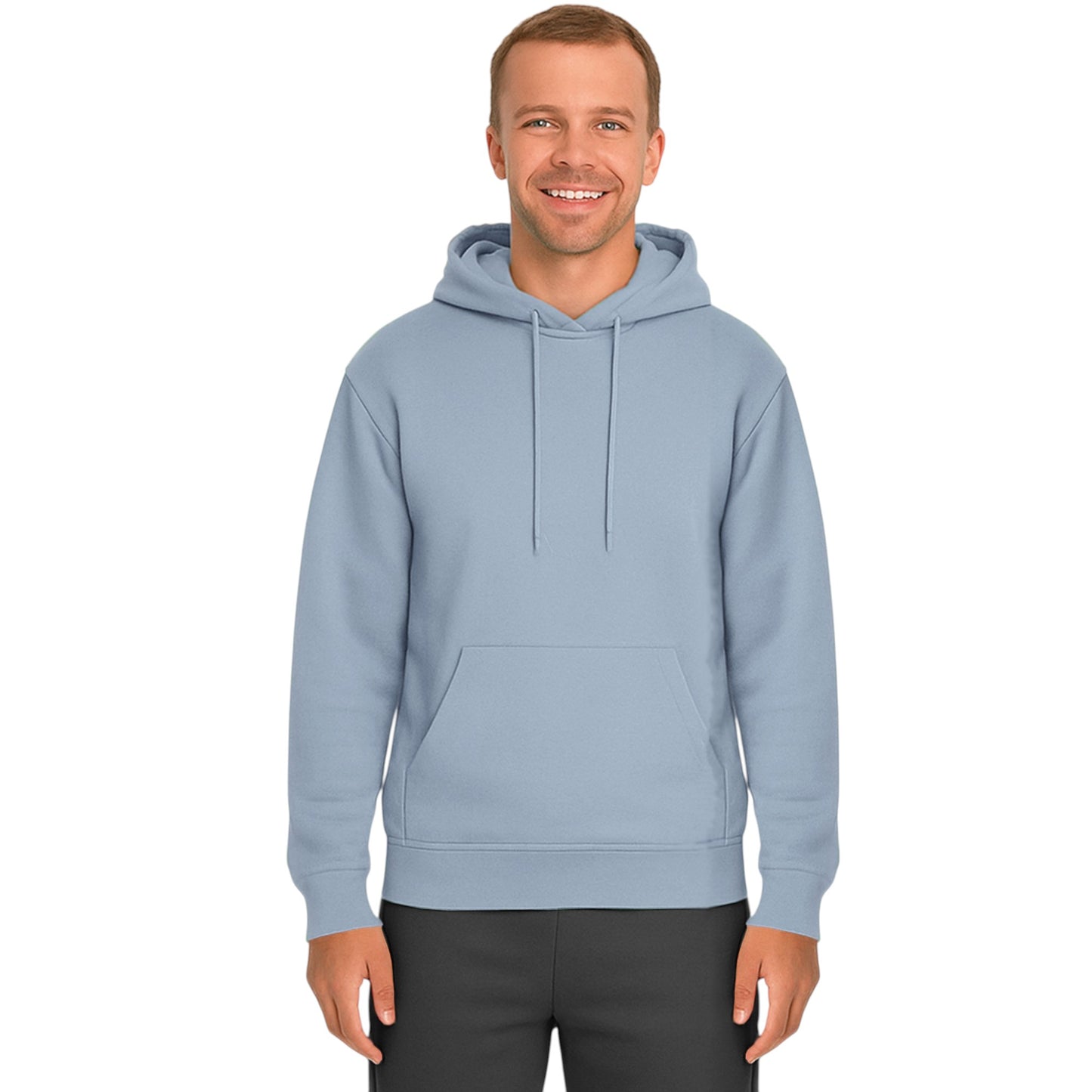 Unisex Heavy Blend Plain Hoodie – Comfy Fleece Pullover with Pouch Pocket
