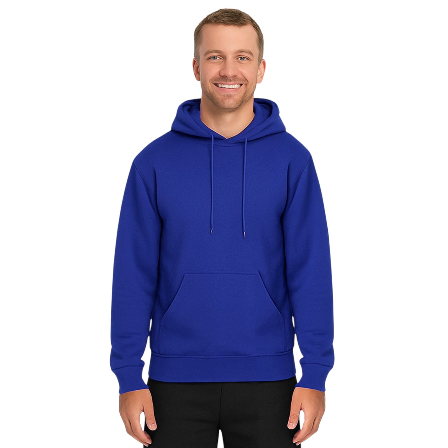 Unisex Heavy Blend Plain Hoodie – Comfy Fleece Pullover with Pouch Pocket