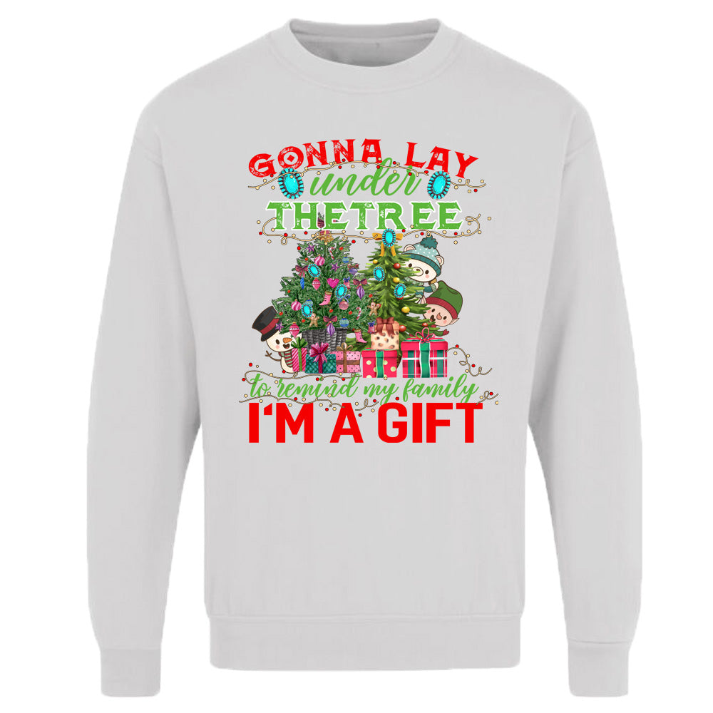 Unisex Adults Christmas Tree Printed Sweatshirt