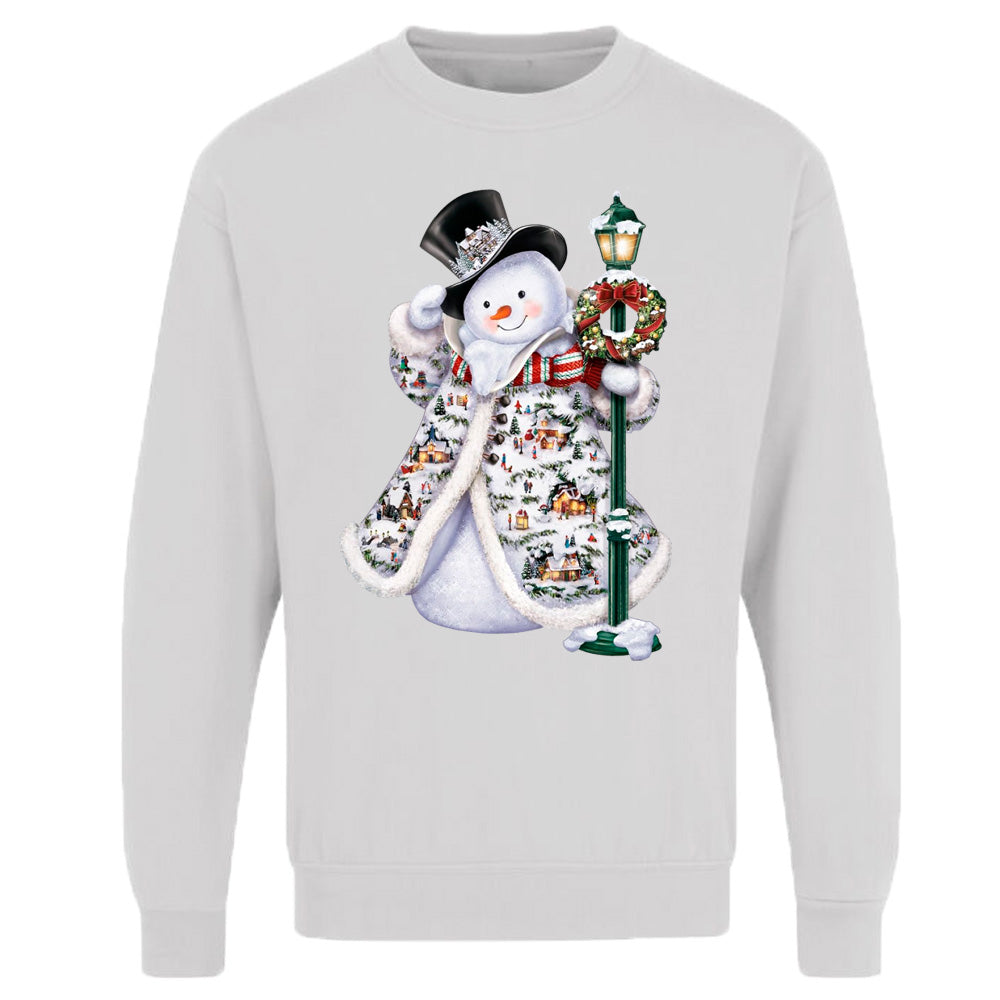 Unisex Adults Christmas Snowman Printed Sweatshirt