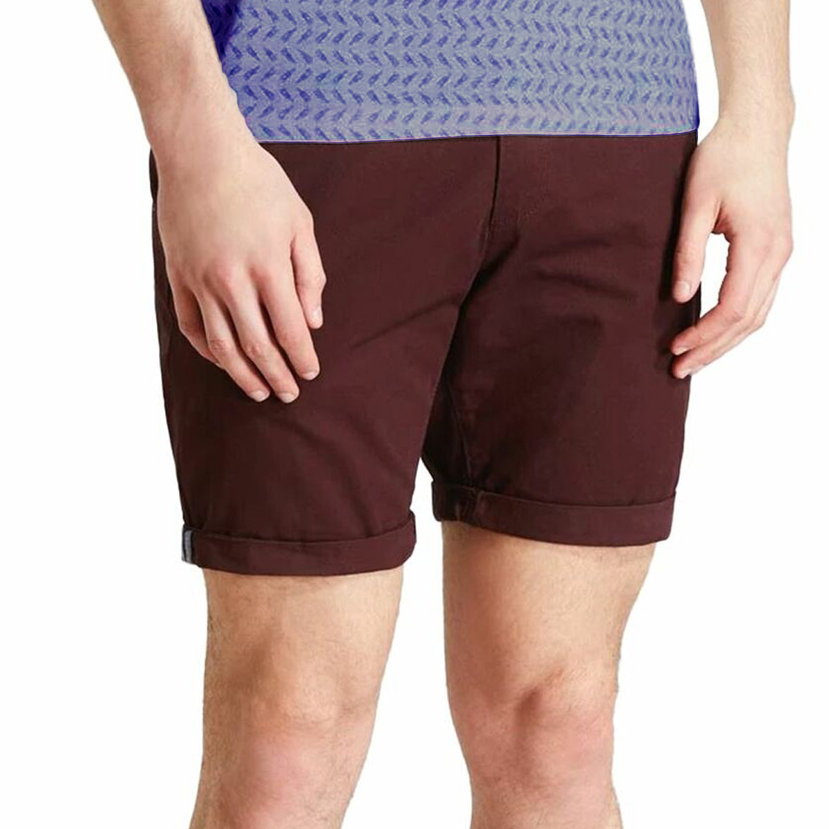 Mens Casual Cotton Summer Chino Shorts