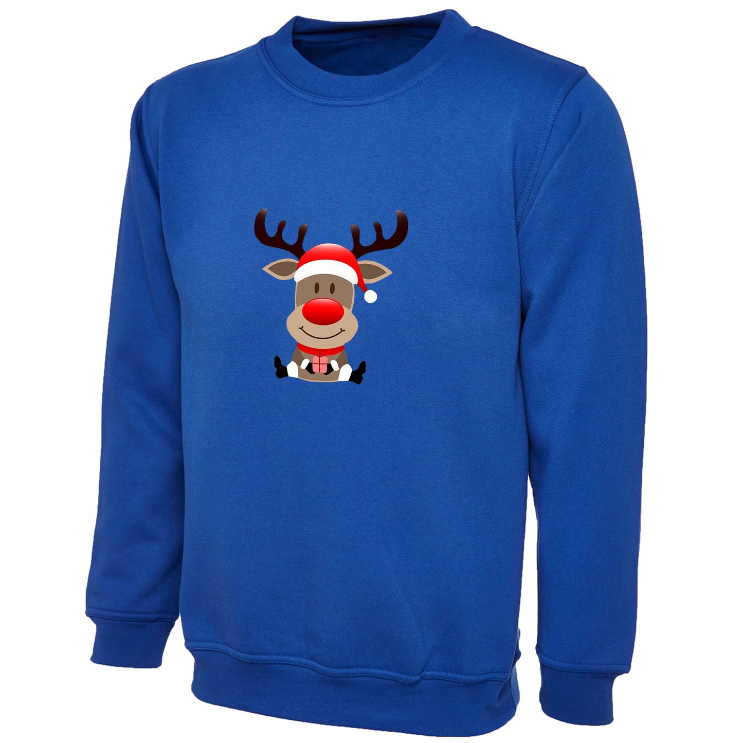 Kids Unisex Christmas Reindeer Sweatshirt – Festive Novelty Jumper
