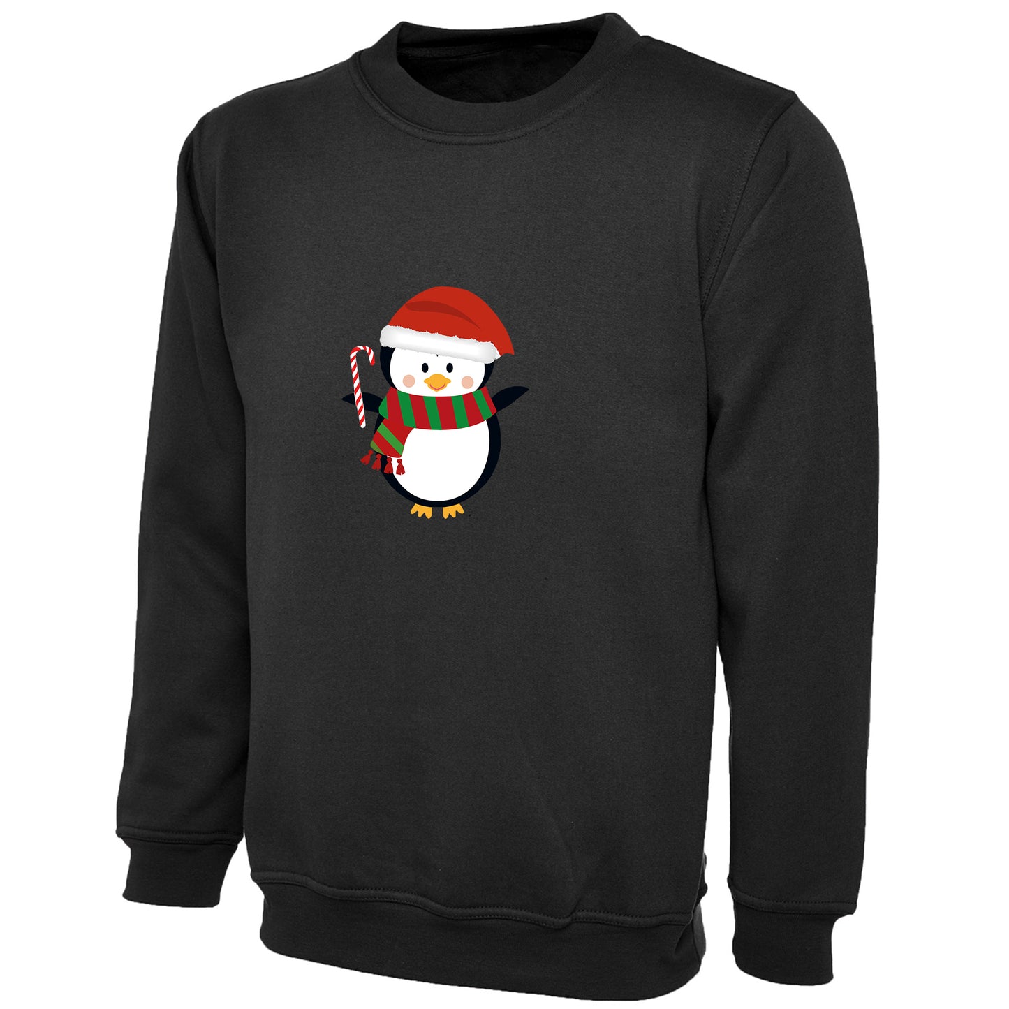 Kids Unisex Christmas Penguin Sweatshirt – Festive Novelty Jumper