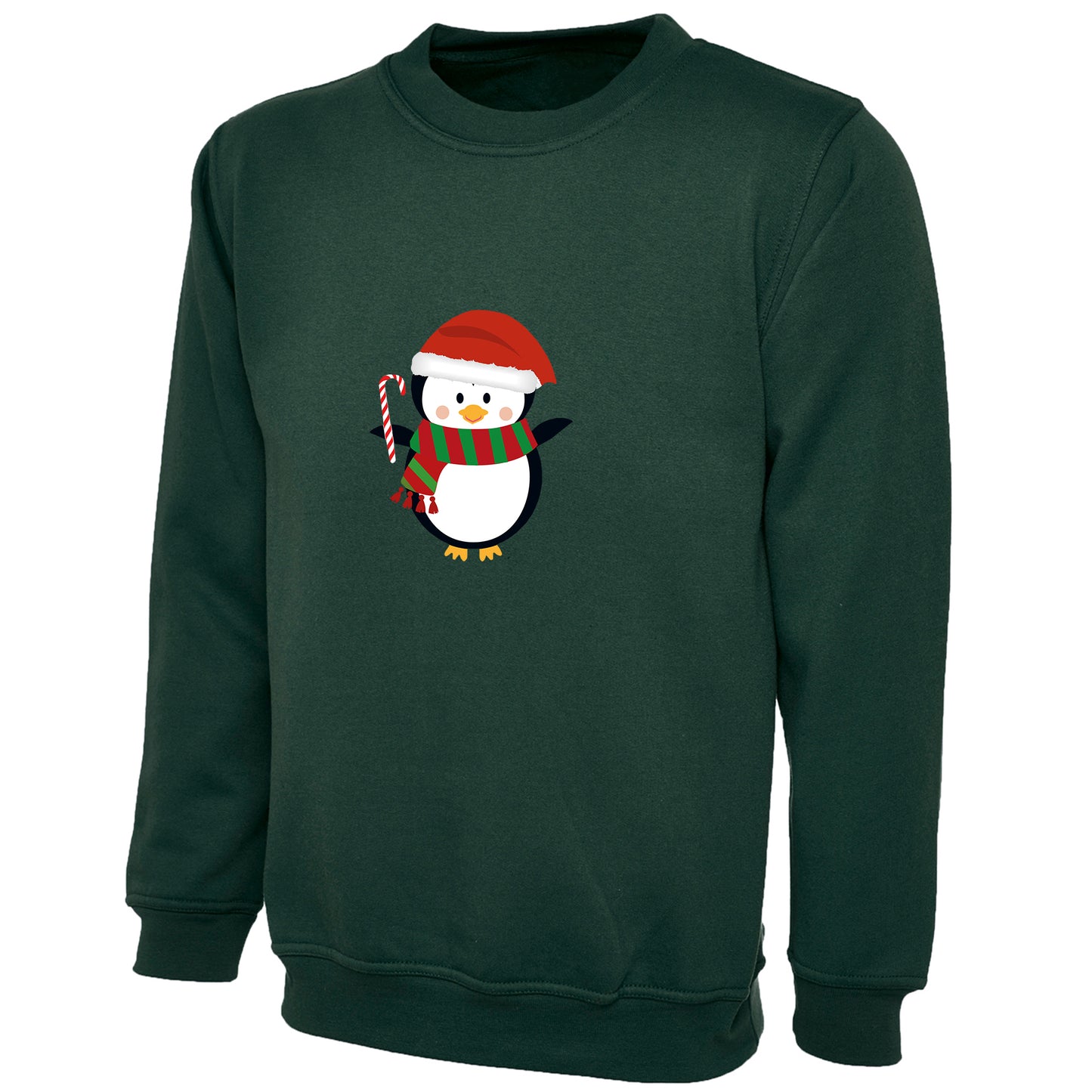 Kids Unisex Christmas Penguin Sweatshirt – Festive Novelty Jumper