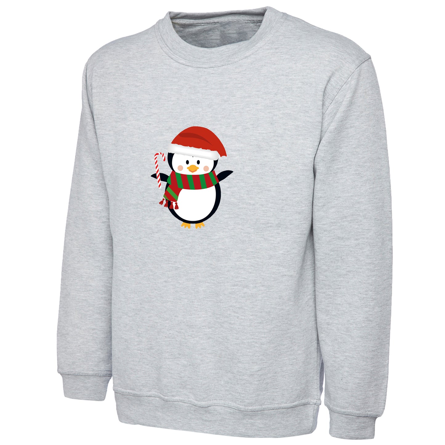 Kids Unisex Christmas Penguin Sweatshirt – Festive Novelty Jumper